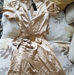 Bebe silk wrap dress